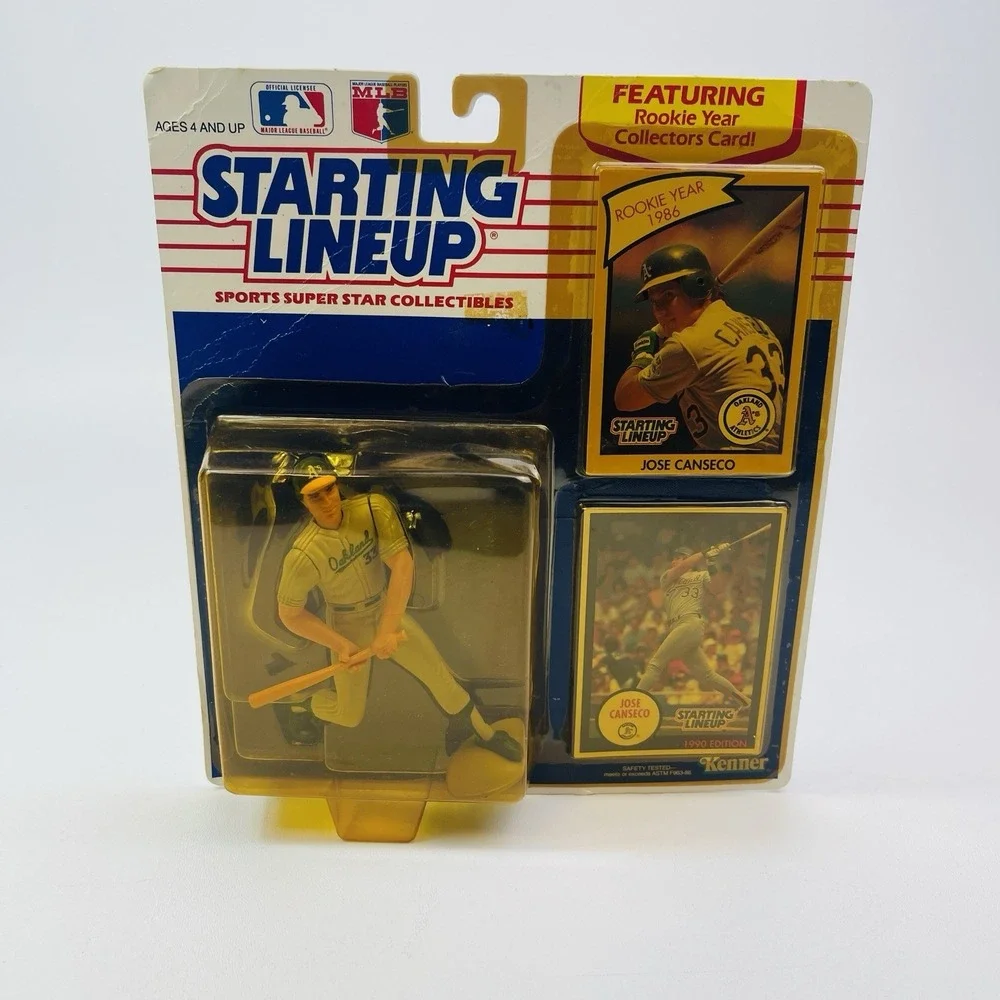 1989 Kenner Starting Lineup MLB Jose Canseco Oakland Athletics Rookie Card